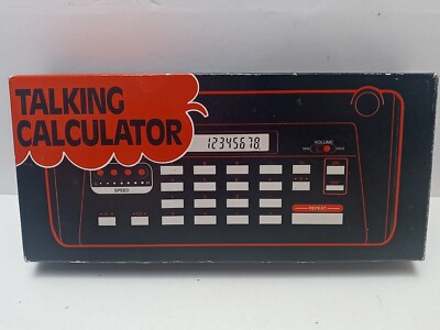Sharper Image Big Button 10 Digit Talking Calculator New Box Opened See Pics EXC