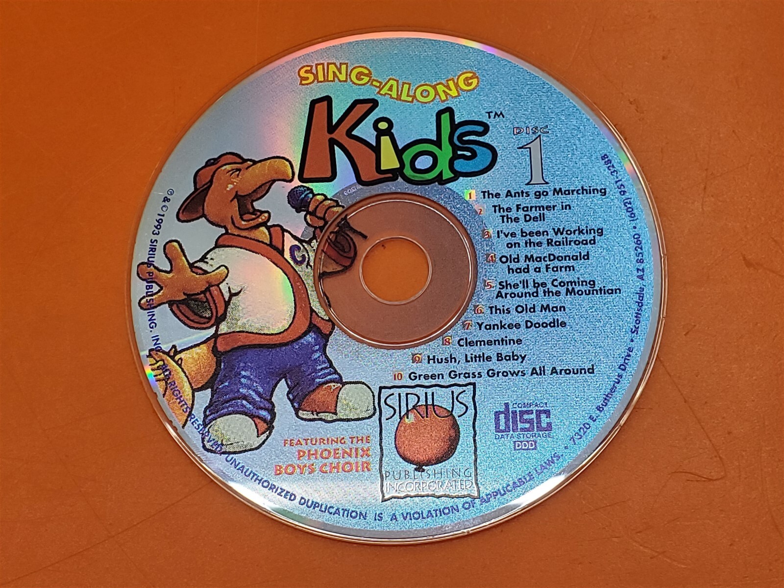 Sing Along Kids Disc 1 Featuring The Phoenix Boys Choir Disc