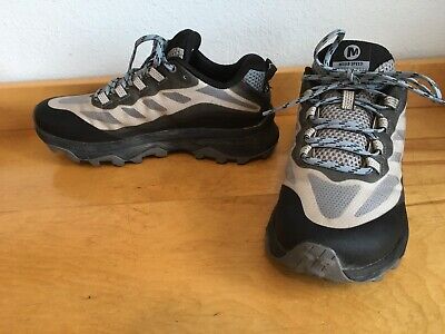 Merrell Women's Moab Speed J067160 Gray Vibram Hiking Shoes Sneakers Size 7