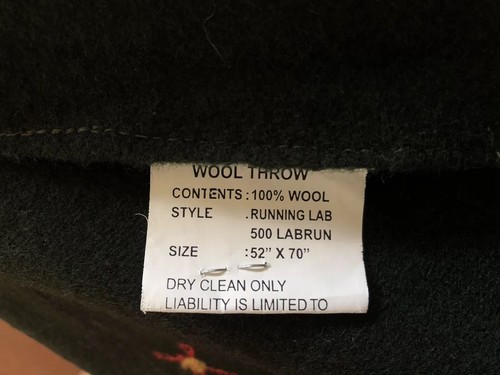 Wool Blanket with Yellow Lab Black Lab by Chandler 4 Corners Laura Megroz