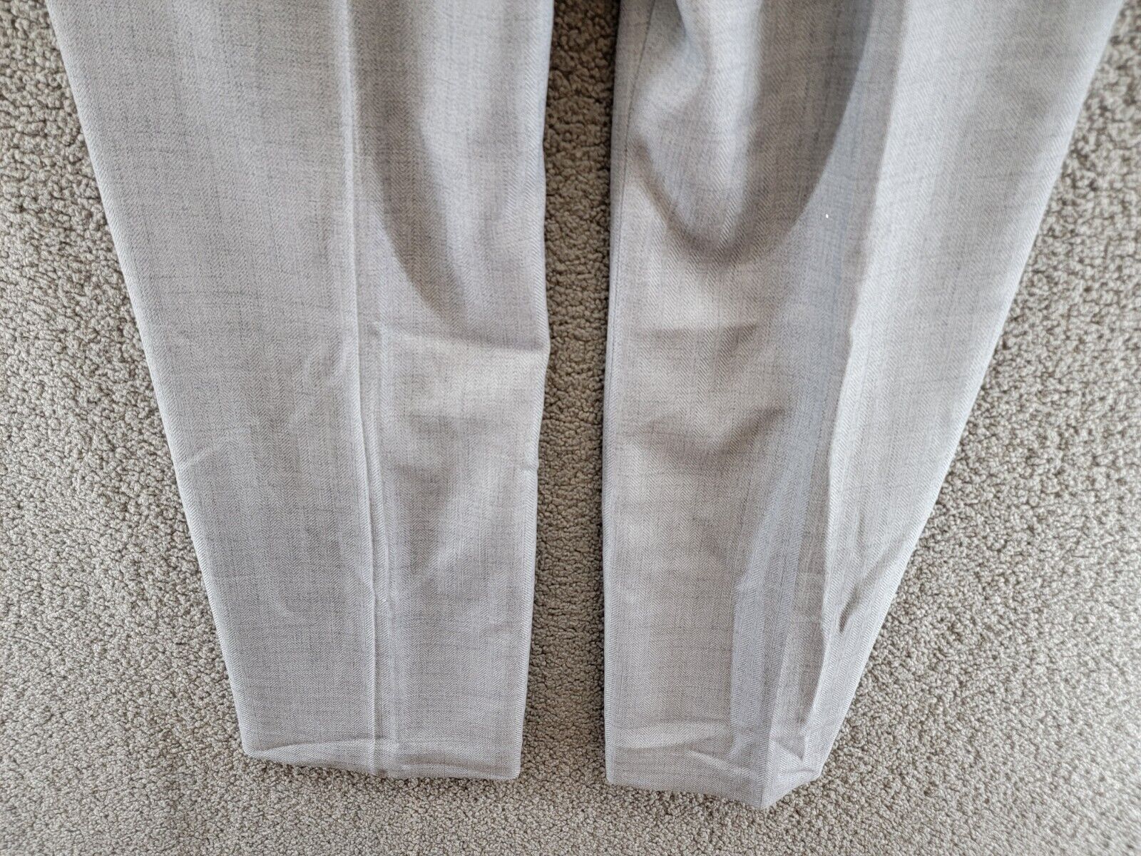 Le Suit Notch-Collar Pantsuit Women's 16 Granite Heather Button Zip Closure L/S - Picture 20 of 24