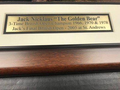 JACK NICKLAUS LAST BRITISH OPEN SIGNED AUTOGRAPHED FRAMED 16X20 PHOTO FANATICS