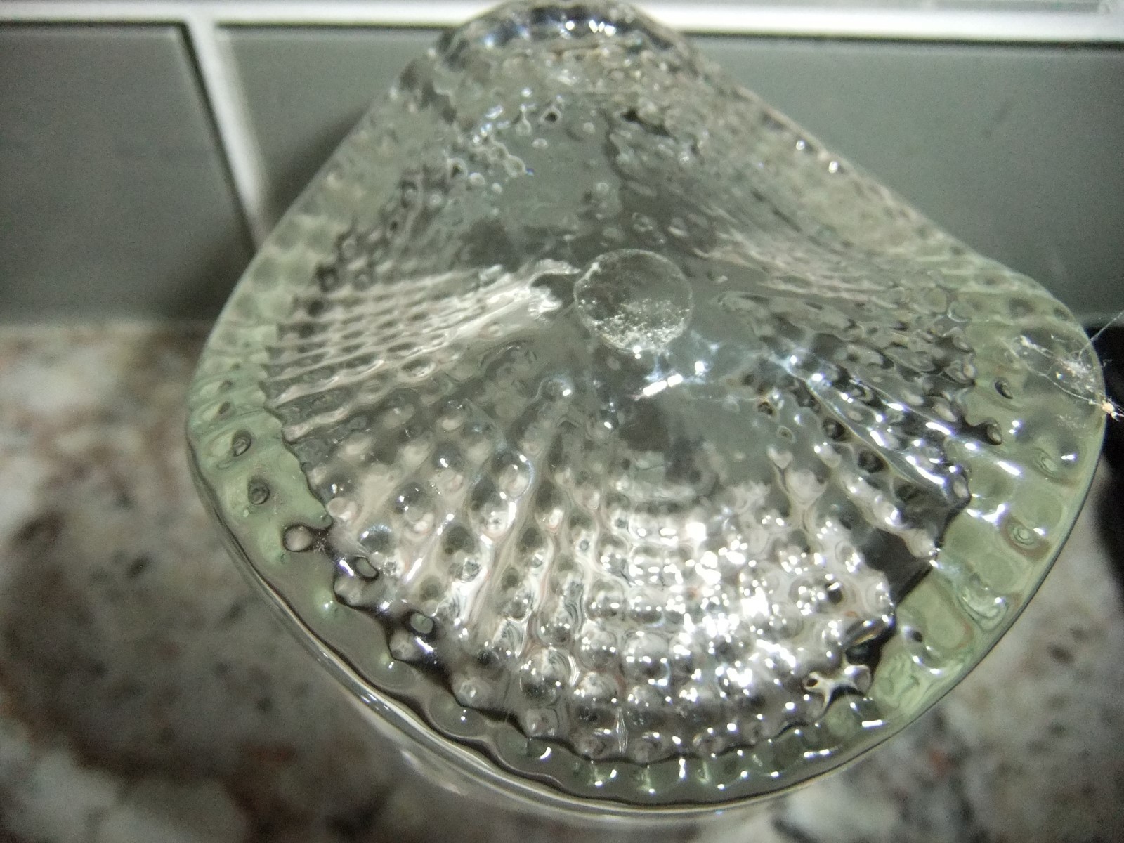 VINTAGE DISNEY FROSTED ETCHED MICKEY MOUSE ROCKS GLASS W/HEAVY BASE