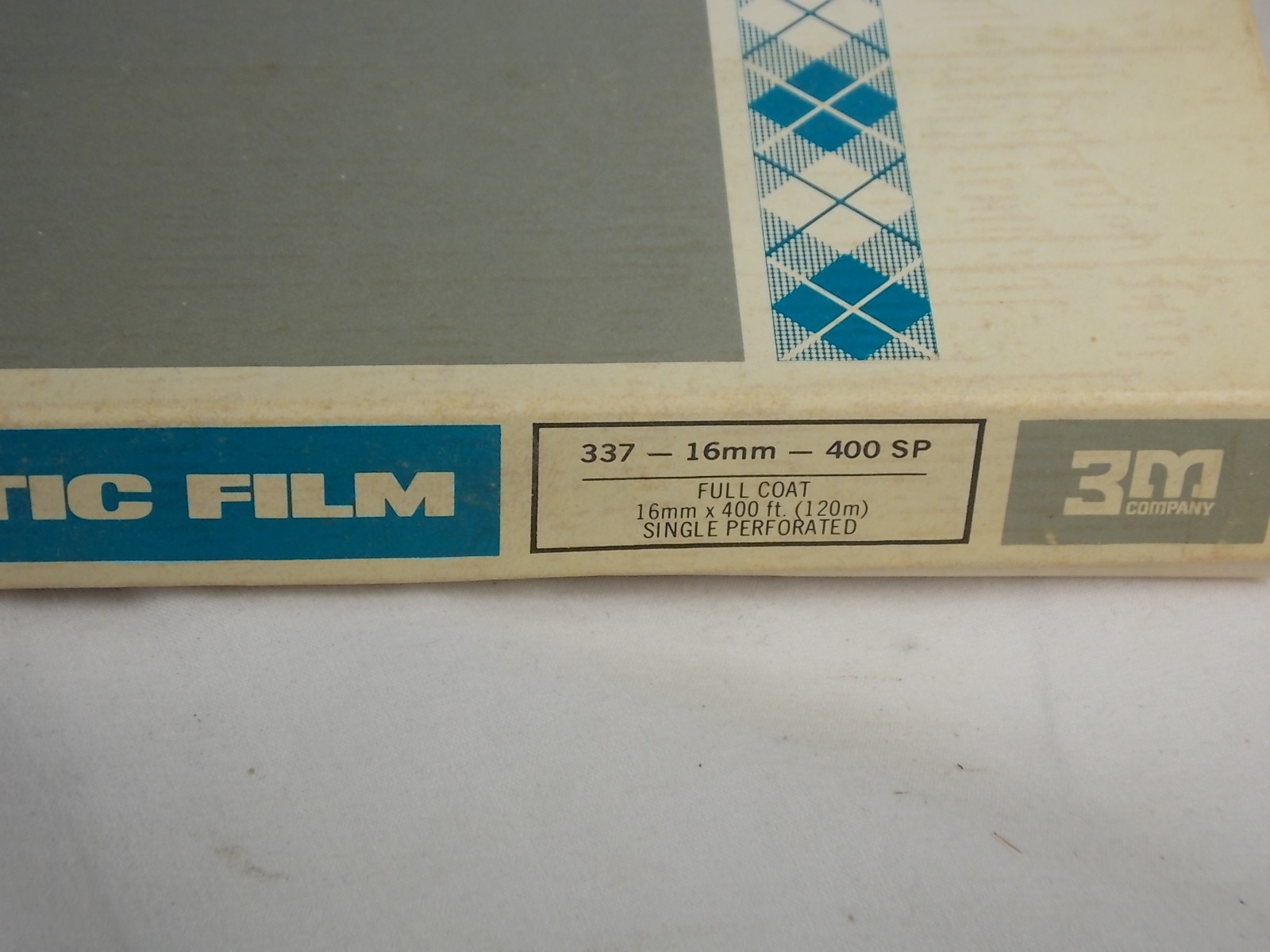 3M Scotch Brand 337 16mm Magnetic Film 400ft./120m New olld stock single perf.