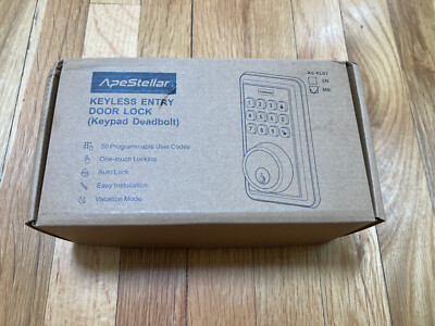 ApeStellar Keyless Entry Door Lock with Keypad Electronic Deadbolt Keyed Entry