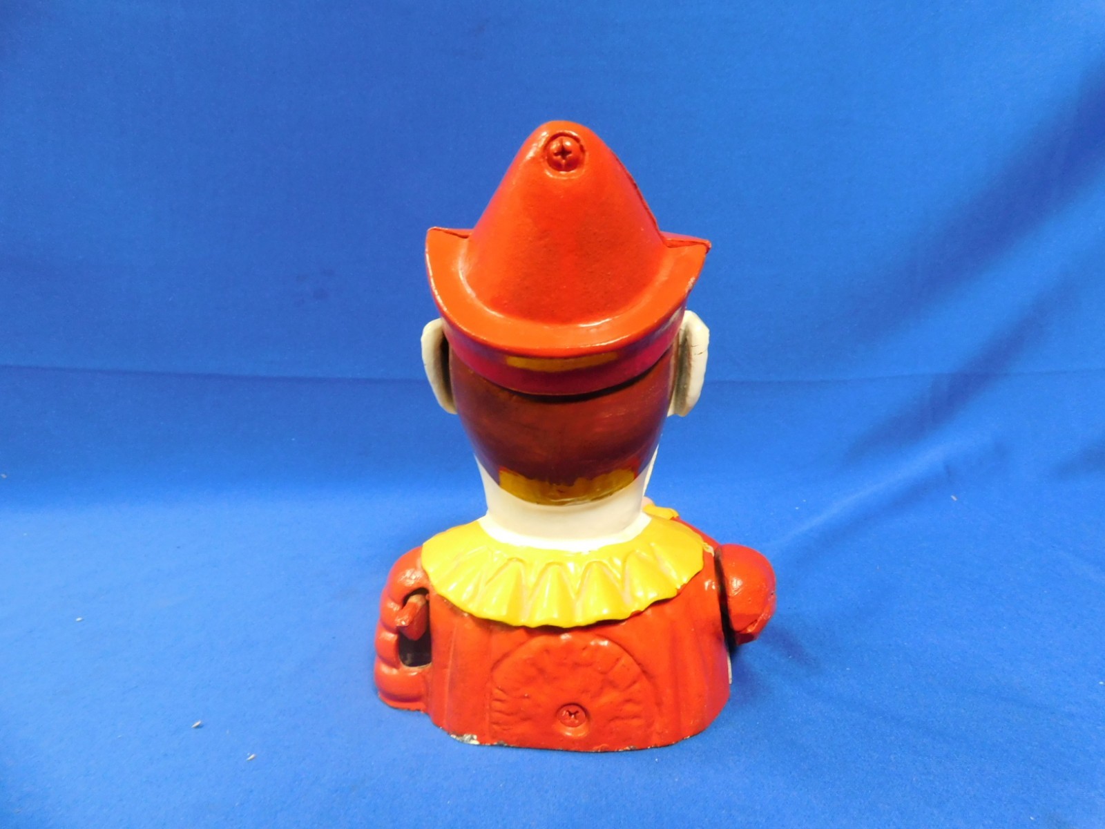 Antique Cast Iron Humpty Dumpty Clown Mechanical Bank Americana - Free Shipping