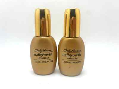 Lot/2 SALLY HANSEN Nail Growth Miracle Salon Strength Growth Treatment ~ 13.3 ml