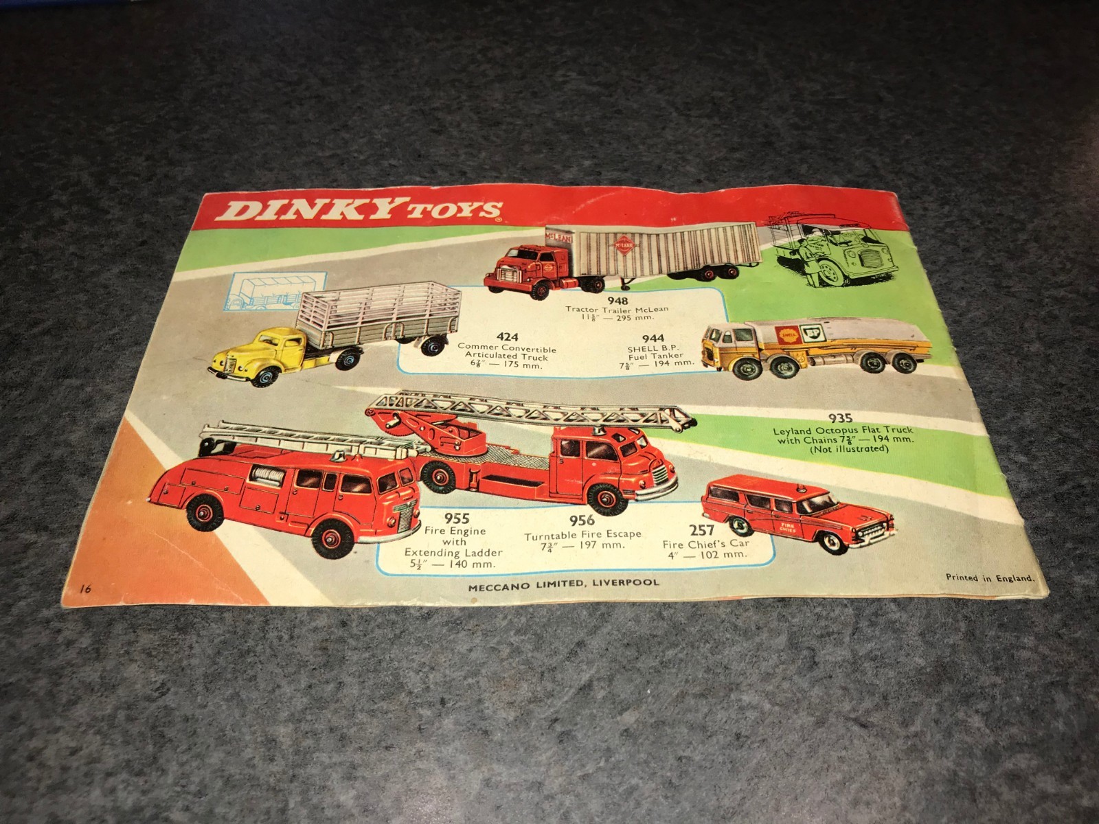 1965 Dinky Toys Price Catalog: Canada  (16 Pages + Price List) - FREE SHIPPING !