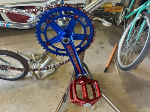 Replace Shimano DX style cranks 44T Complete old school bmx