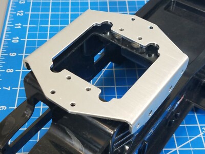 Aluminum Wide Wheel Base Bottom Chassis Mount Bracket Tamiya 1/10 RC Clodbuster