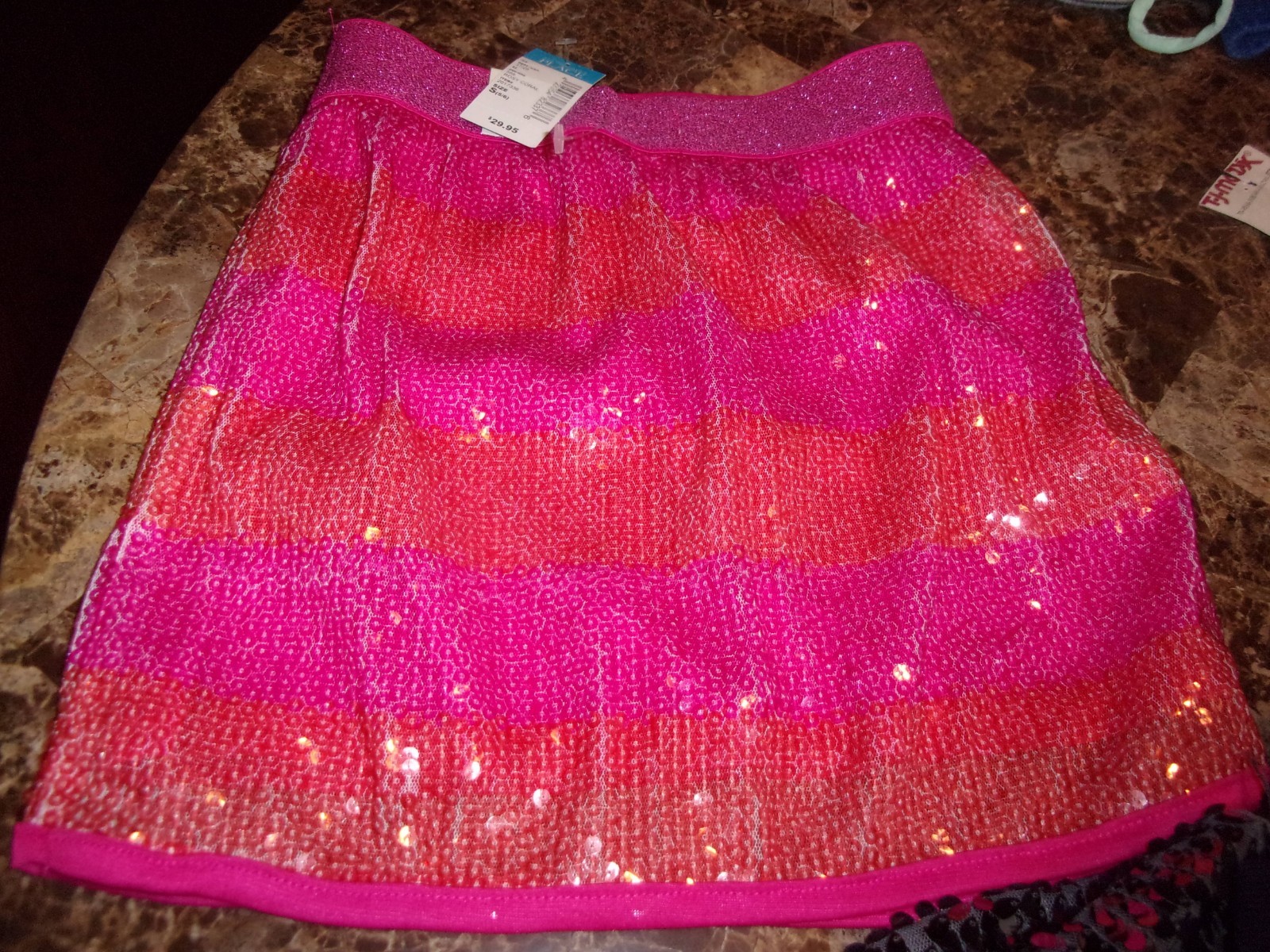 CHILDREN'S PLACE LOT OF GIRL'S SEQUINED SKIRTS SIZE S  5/6