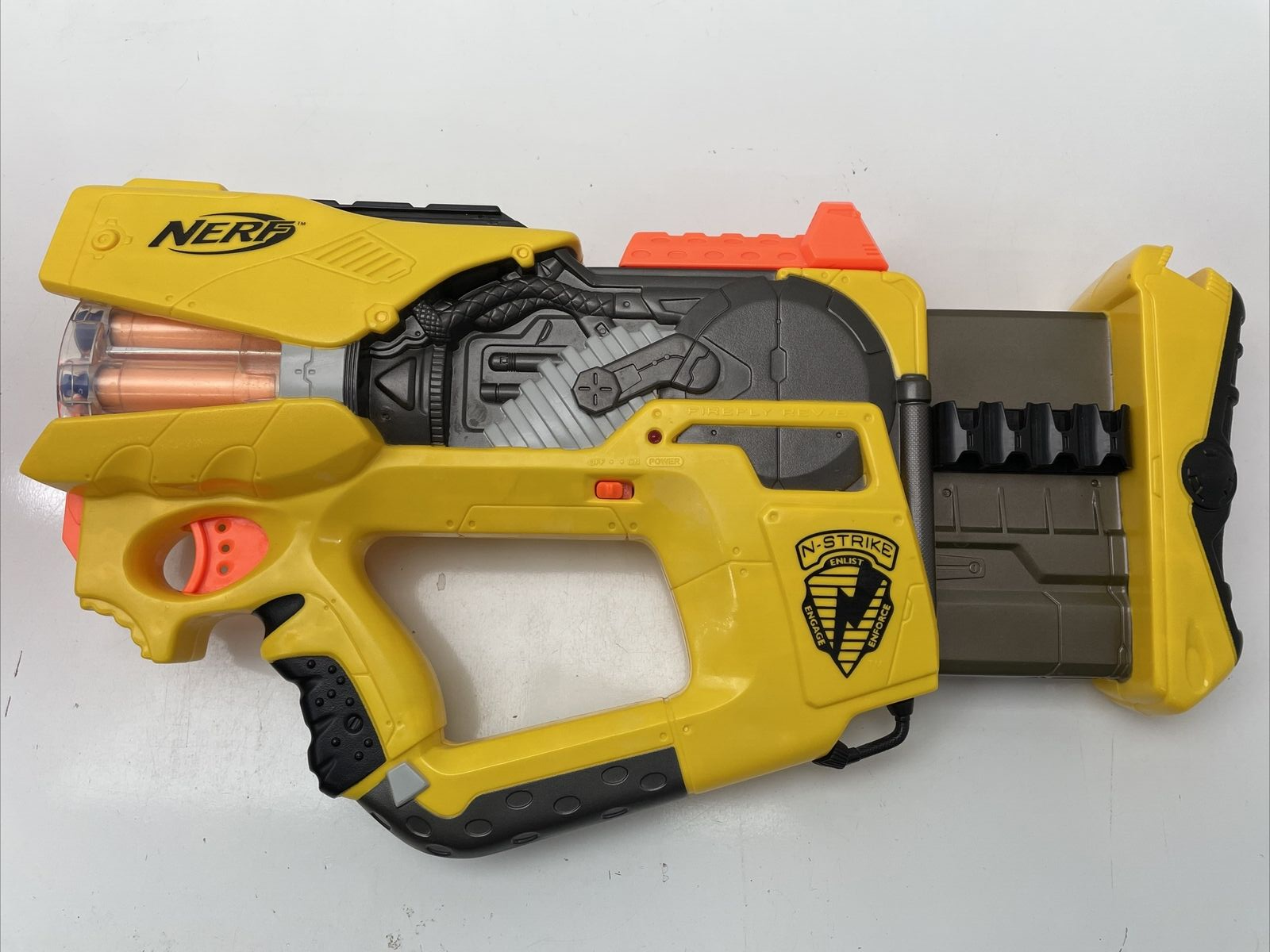 Nerf N-Strike Firefly Rev-8 Blaster Dart Gun | eBay