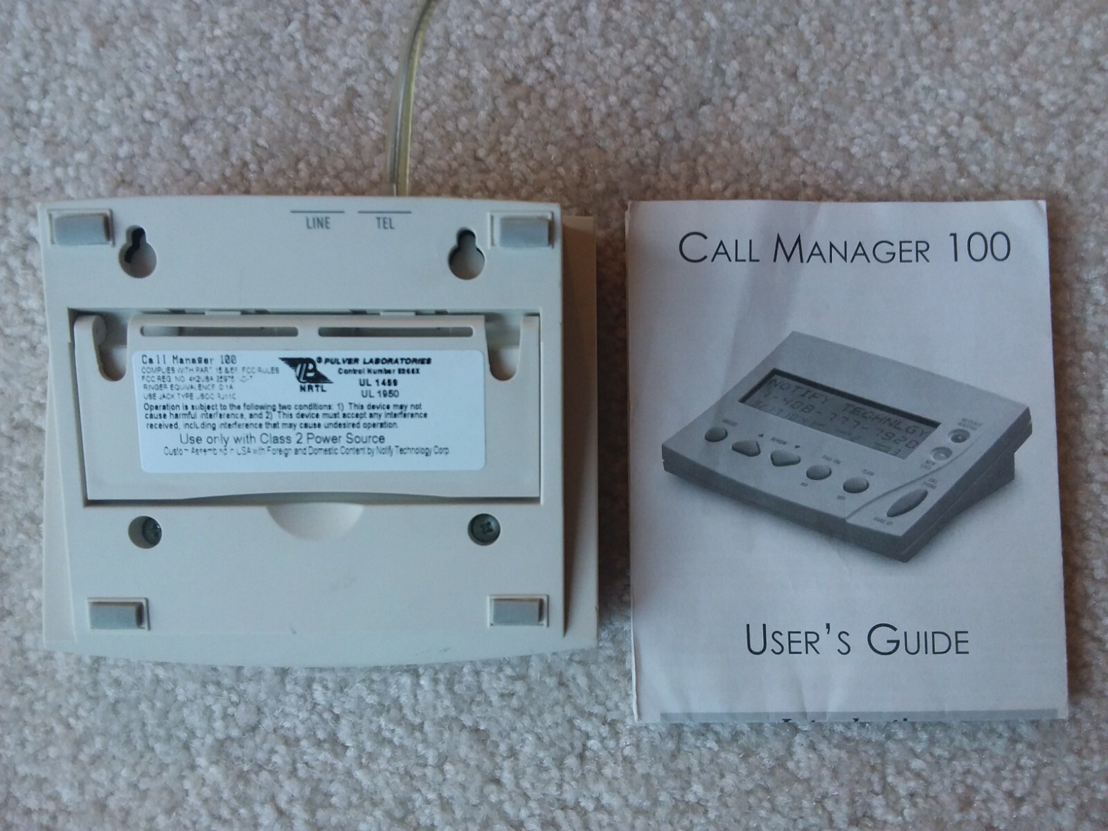 Bell Atlantic Call Manager 100 ID System
