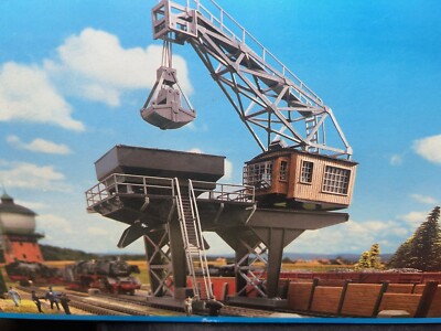COALING STATION CRANE w/TWIN HOPPER LOADING 2 tracks HO Scale PLASTIC KIT - NEW