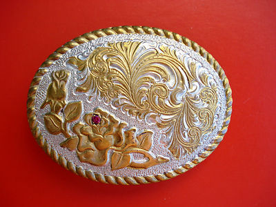 VTG Western Crumrine Heavy Silver Plate Jewelers' Bronze