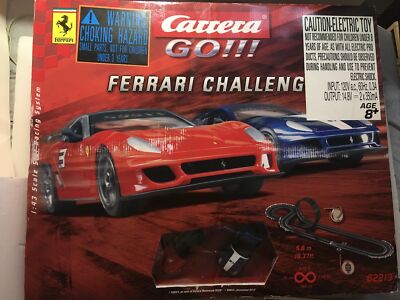 CARRERA GO 1/43 ELECTRIC SLOT CAR MODEL RACE FERRARI CHALLENGE 62213 TESTED NICE
