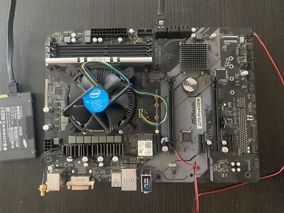 ASRock Z370 Pro4/OEM Motherboard, + i3-9100F CPU + 8GB RAM + 256GB SSD 