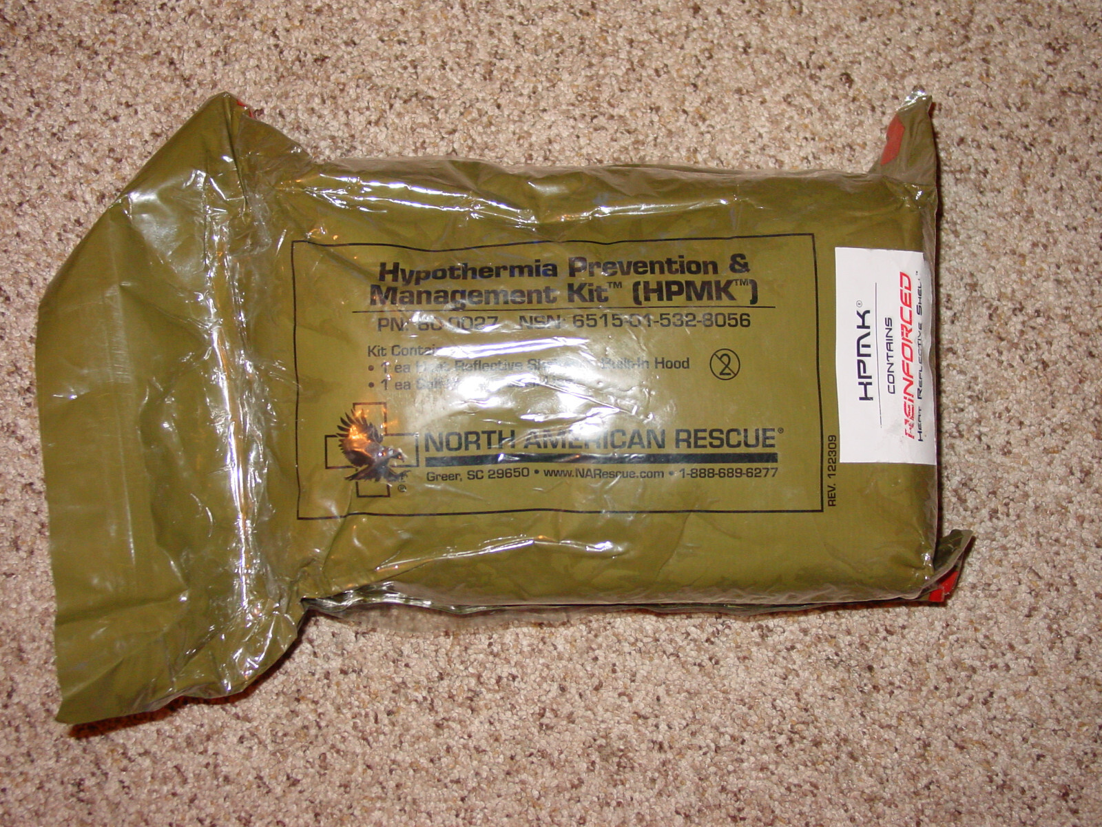 米軍 NAR HPMK 低体温症予防 管理キット 未使用 HYPOTHERMIA