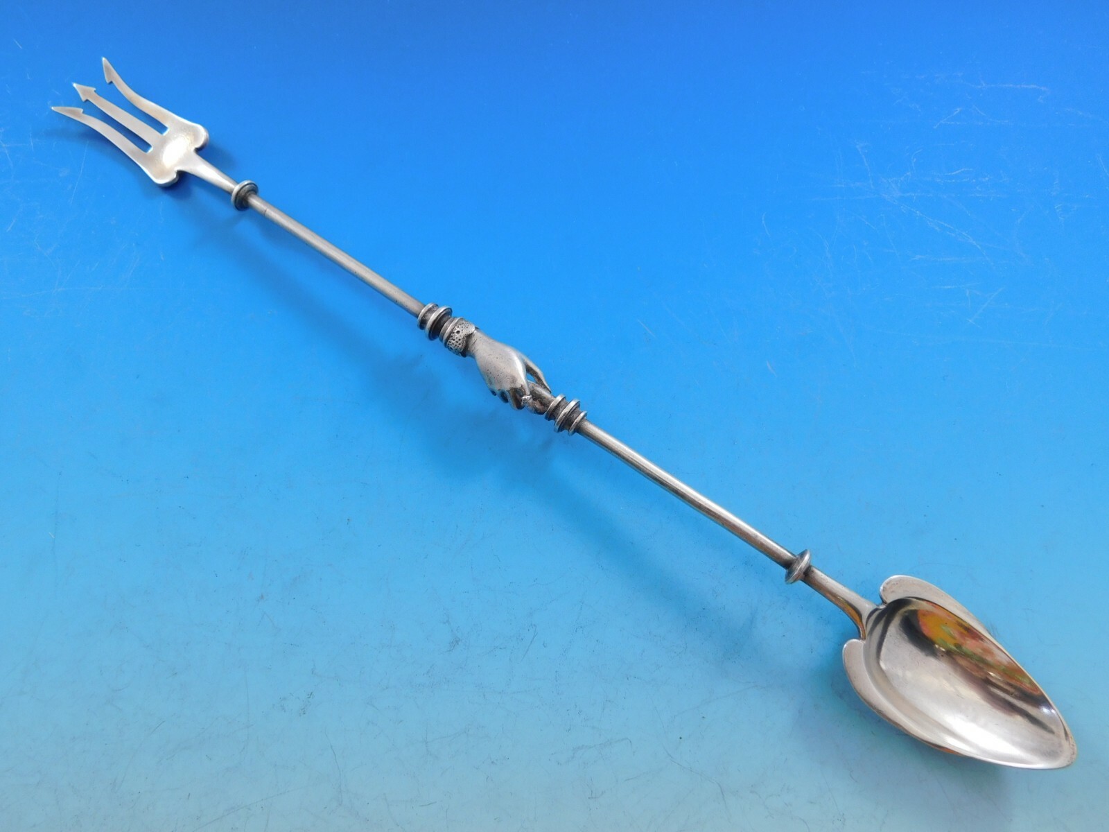 Lady's by Gorham Sterling Silver Pickle Fork / Olive Spoon Combo 10 1/2