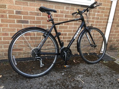 Giant ‘Escape’ Hybrid Men’s Bike (21 Speed, Size Large).