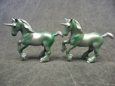 Breyer * Green Clydesdale Unicorn Lot #18 * for Custom CM Stablemate Model Horse