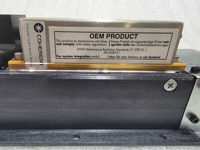 Coherent Sapphire 488-20 Continuous Wave Laser 488nm 20mW w/Fiber Cable+Heatsink