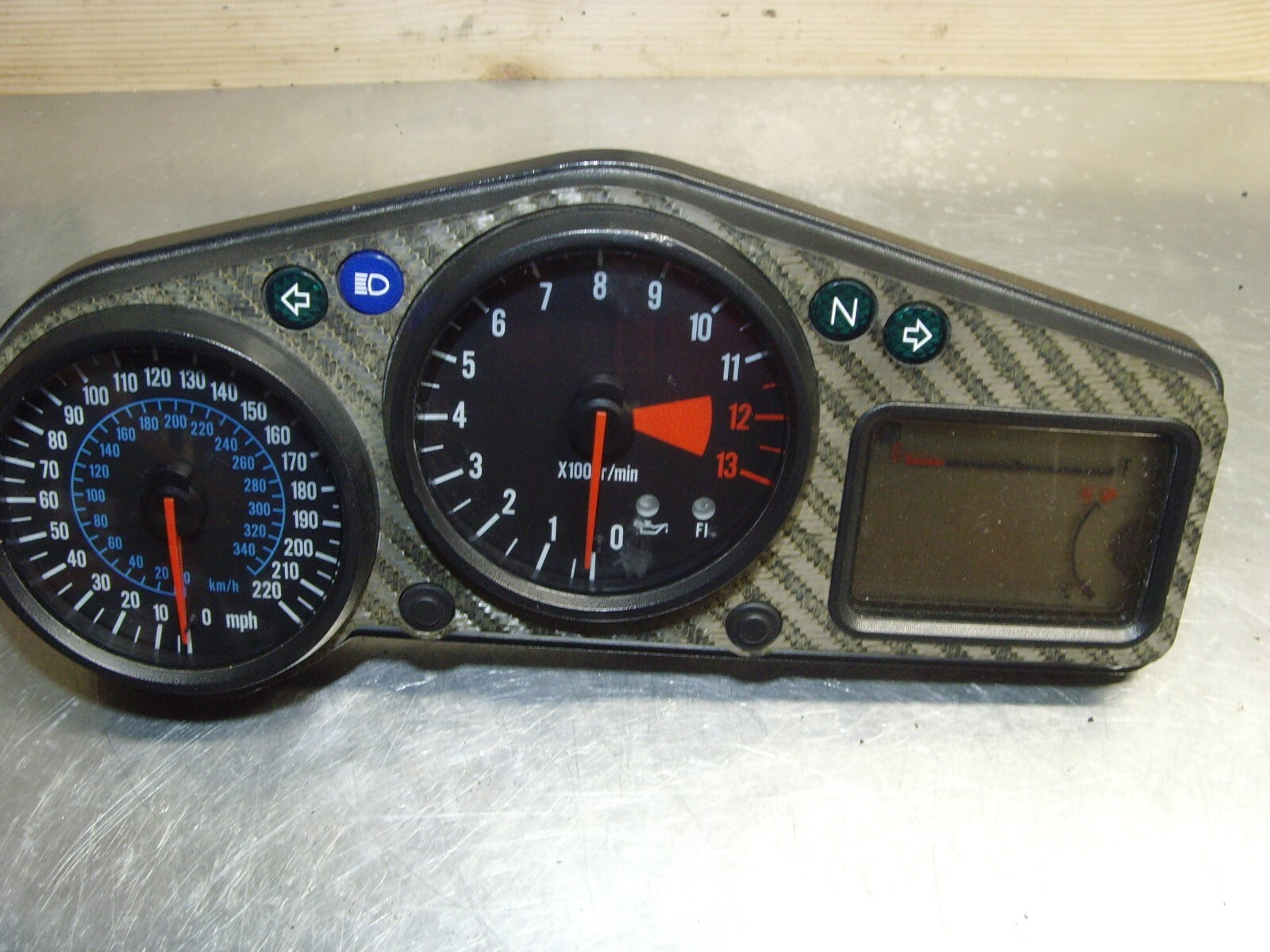 Kawasaki ZX12R Instruments Clocks Speedo Dash , 2000 - 2001