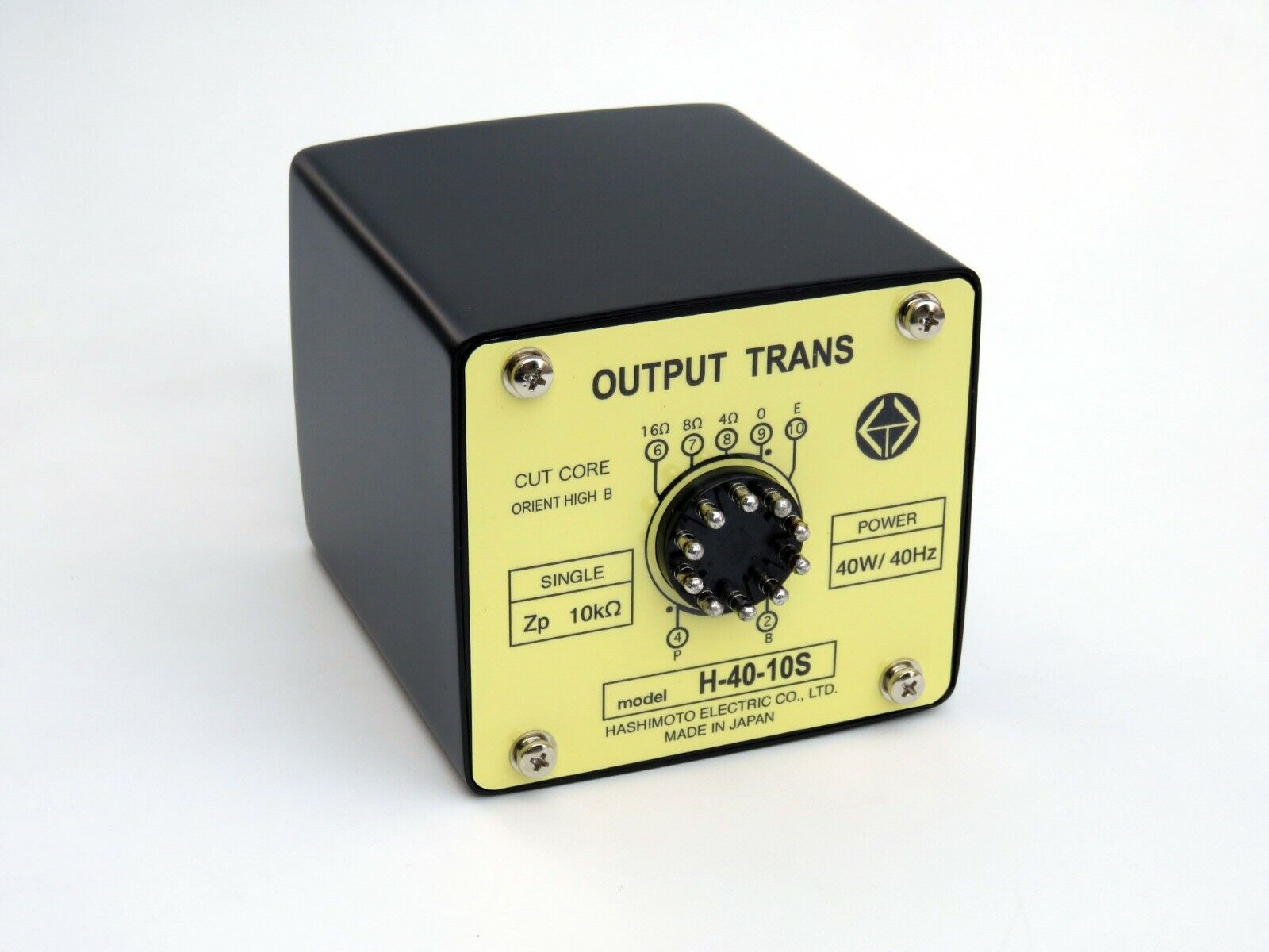 Hashimoto Output Transformer H-40-10S 40W Single 10K/16,8,4 Hashimoto Output Transformer H-40-10S 40W Single 10K/16,8,4