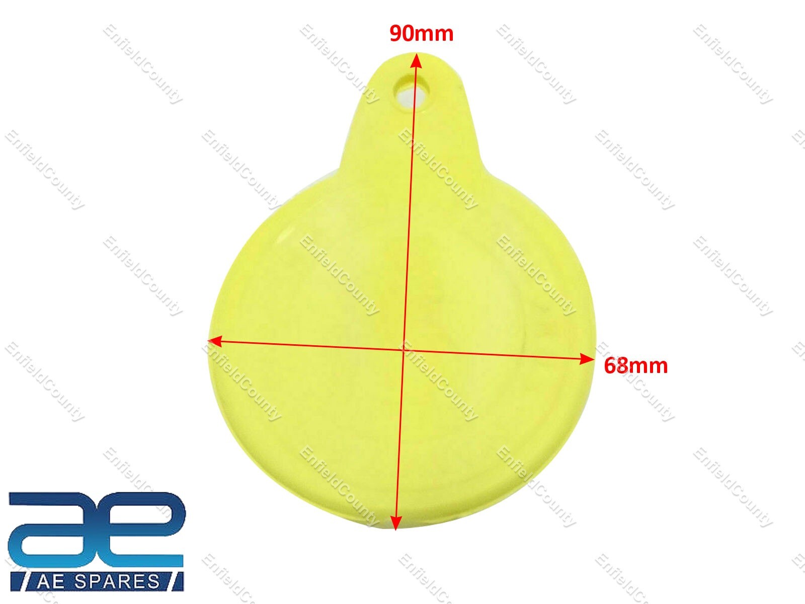 For Lambretta Vespa St.christopher Tax Disc Holder Italian Size Yellow VP435  