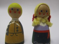 vintage wooden dolls
