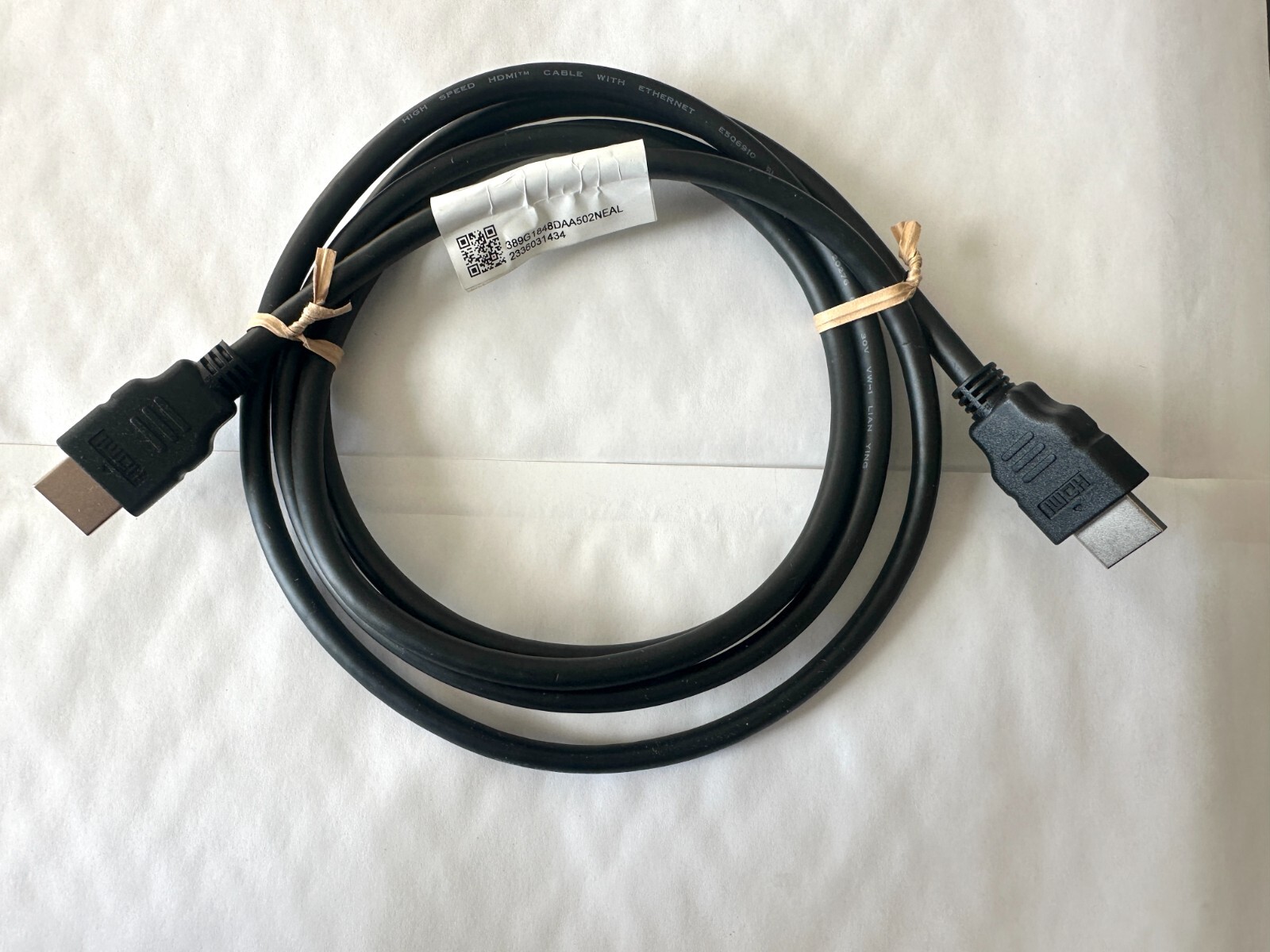 New High Speed HDMI Cable With Ethernet 6FT AWM Style 20276 New High Speed HDMI Cable With Ethernet 6FT AWM Style 20276