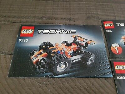 Lego Technic 2-in-1 Tow Truck / Race Car Set #9390 – Complete + Bonus