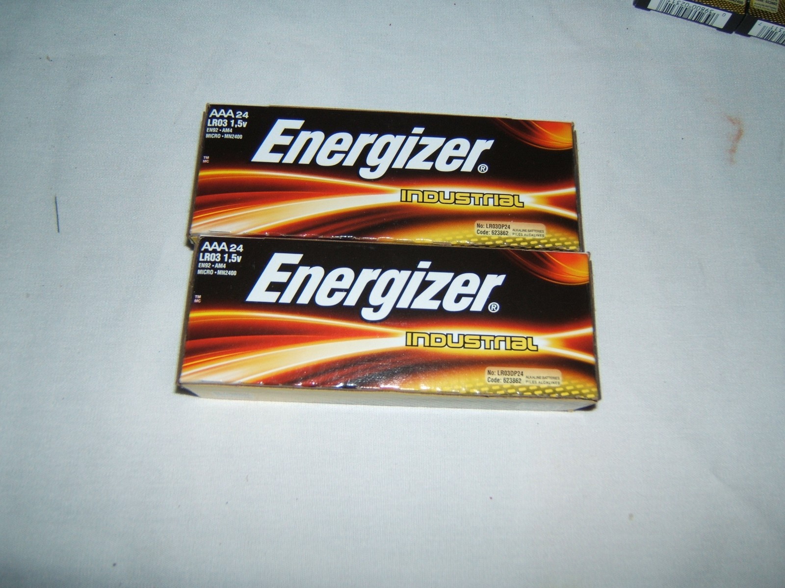 48 Energizer AAA Industrial Alkaline Batteries (EN92, LR03, 1.5V)