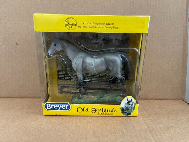 Breyer #1432 Bull Grey - Old Friends - Resin Thoroughbred T/B Racehorse NIB 2012
