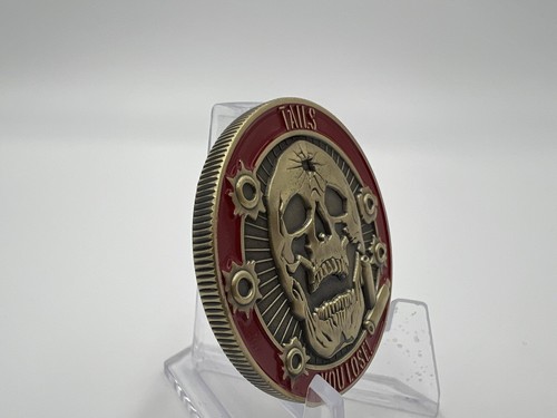 1.75" Military Heads I Win Tails You Lose Challenge Coin Skull Night Vision M4