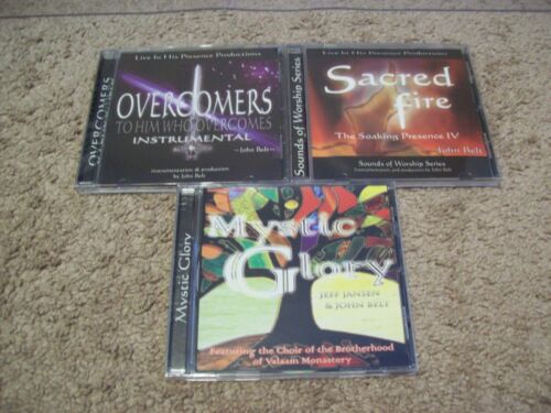 John Belt Worship 3 CD Lot - Overcomers / Sacred Fire / Mystic Glory Jeff Jansen
