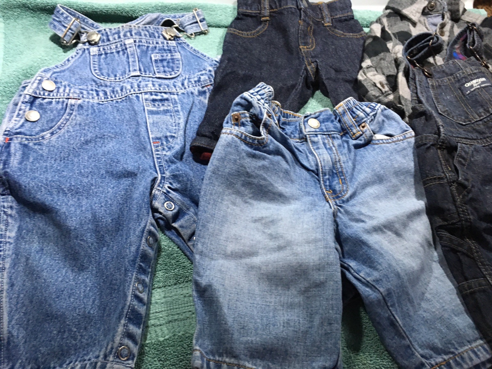 Lot of 5~Baby Boy 3-6 Months~Baby Gap, Gymboree, OshKosh~Jeans, Overalls~EUC