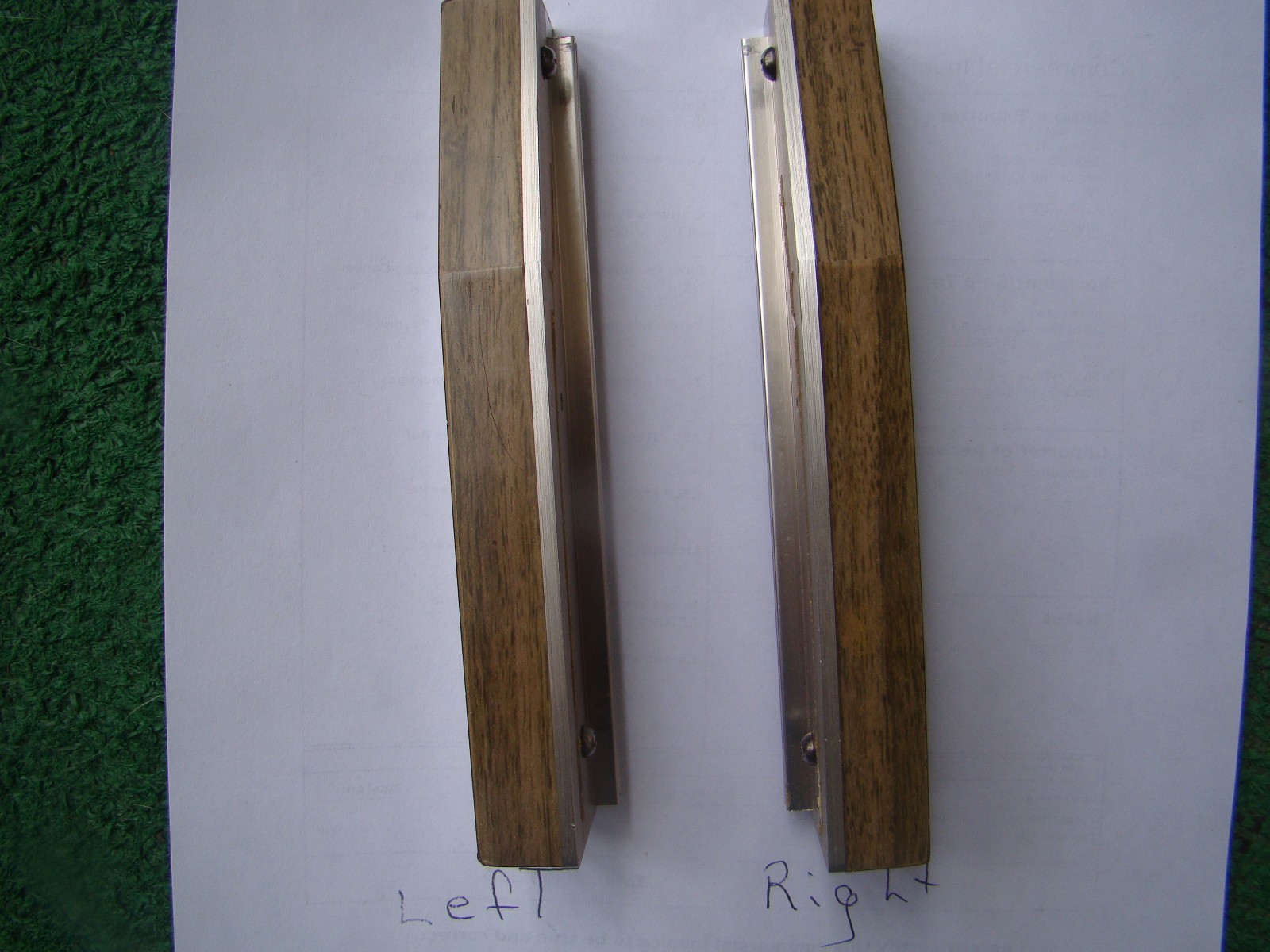 Vintage Toshiba Model SA 735 Amplifier Cabinet Corner Trim Parts Rare Light Oak