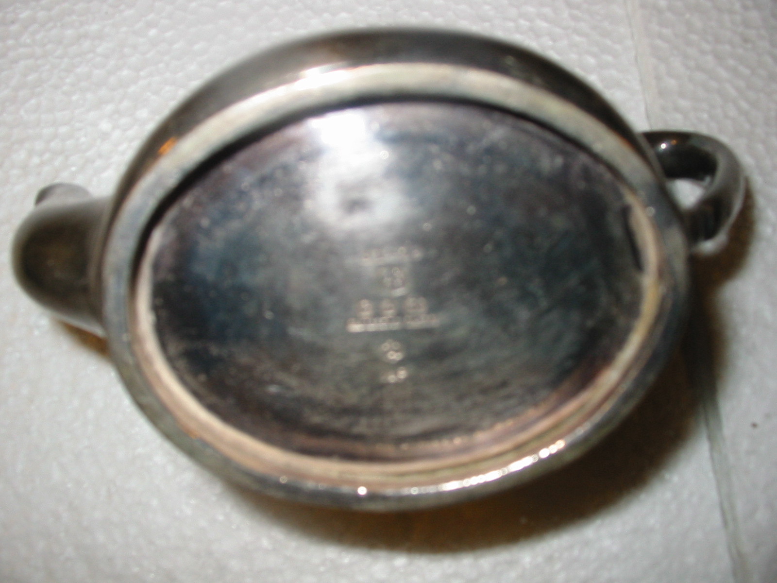 SILVERPLATE COVERED CREAMER E & CO. SERVER MONOGRAMED