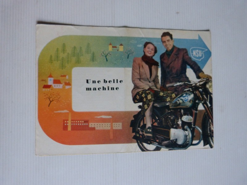 Prospectus Catalogue Moto : Nsu 125 Zdb