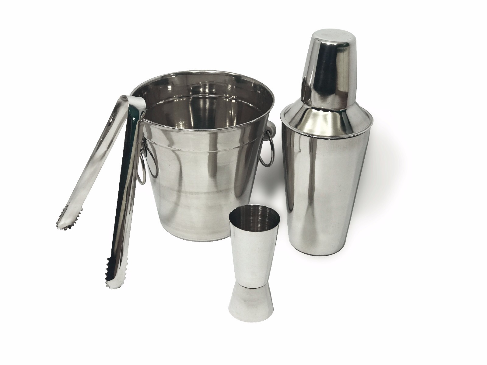4PC Cocktail Stainless Steel Shaker Bar Mixer Set Kit Drink Bartender