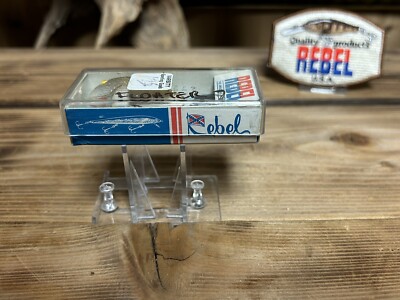 Vintage Early Rebel Rare Fastback Floater F 25-02 Gold Bass Fishing Lure