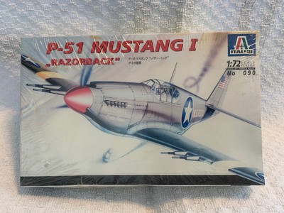 Italeri 1:72 P-51 Mustang I Razorback Model Kit 090 Factory SEALED