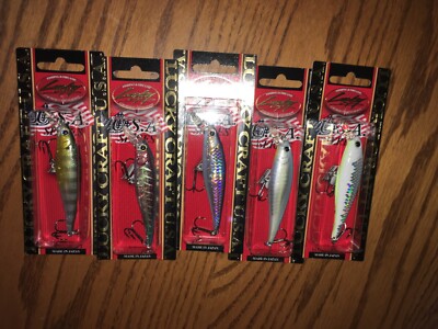 Lucky Craft Pointer 78 SP==LOT of 5 DIFFERENT COLORED FISHING LURES