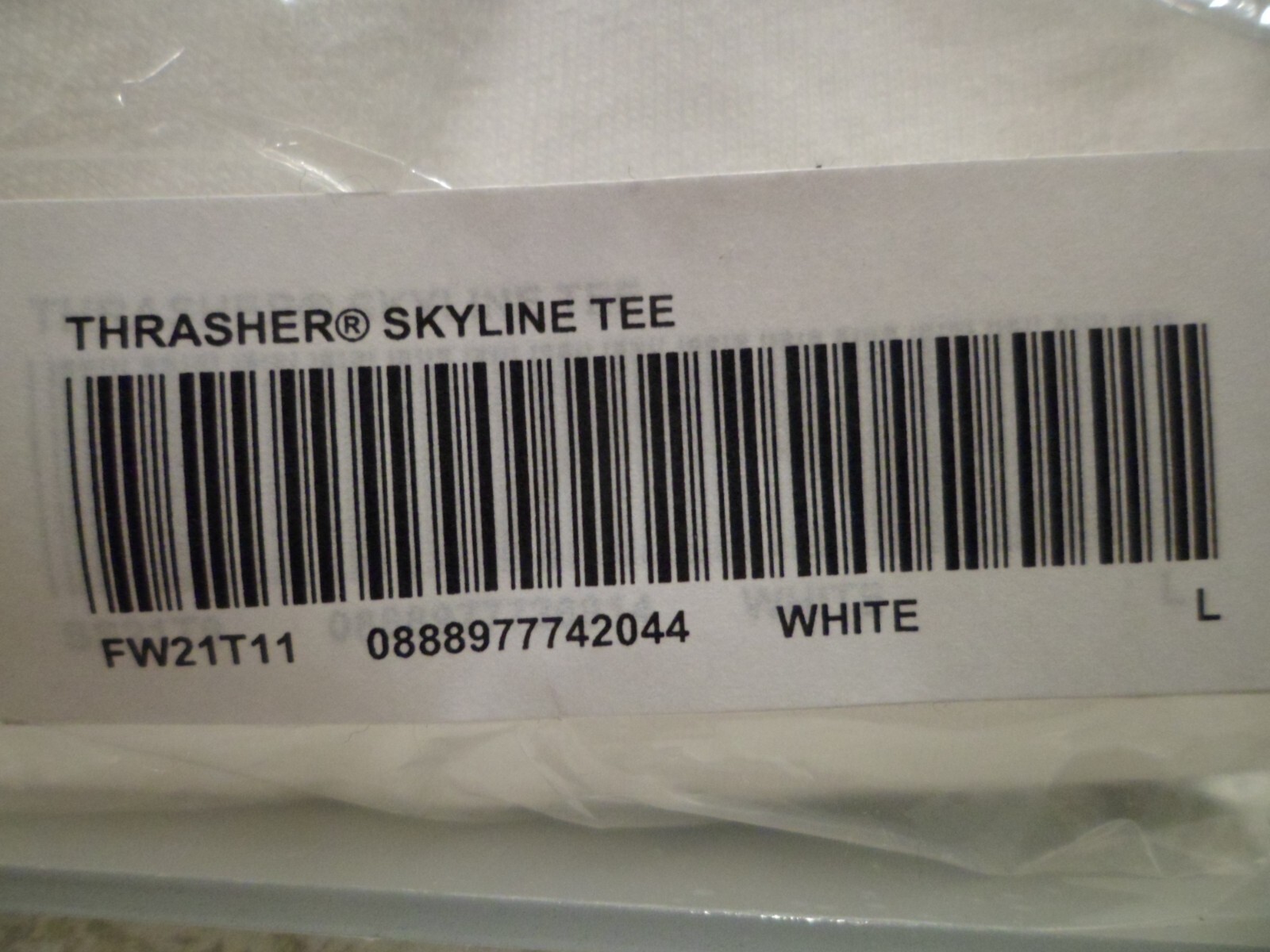 スケートボード Supreme Thrasher Skyline Tee White Supreme Thrasher Skyline Tee (FW21) - $44