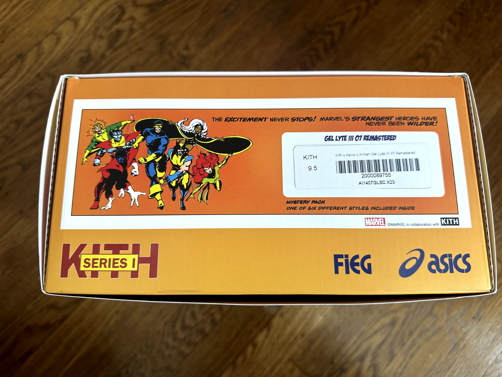 ASICS Gel-Lyte III Remastered Kith Marvel X-Men Sealed Box