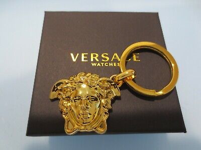 Versace Keychain Medusa Head Keychain with Key Ring 