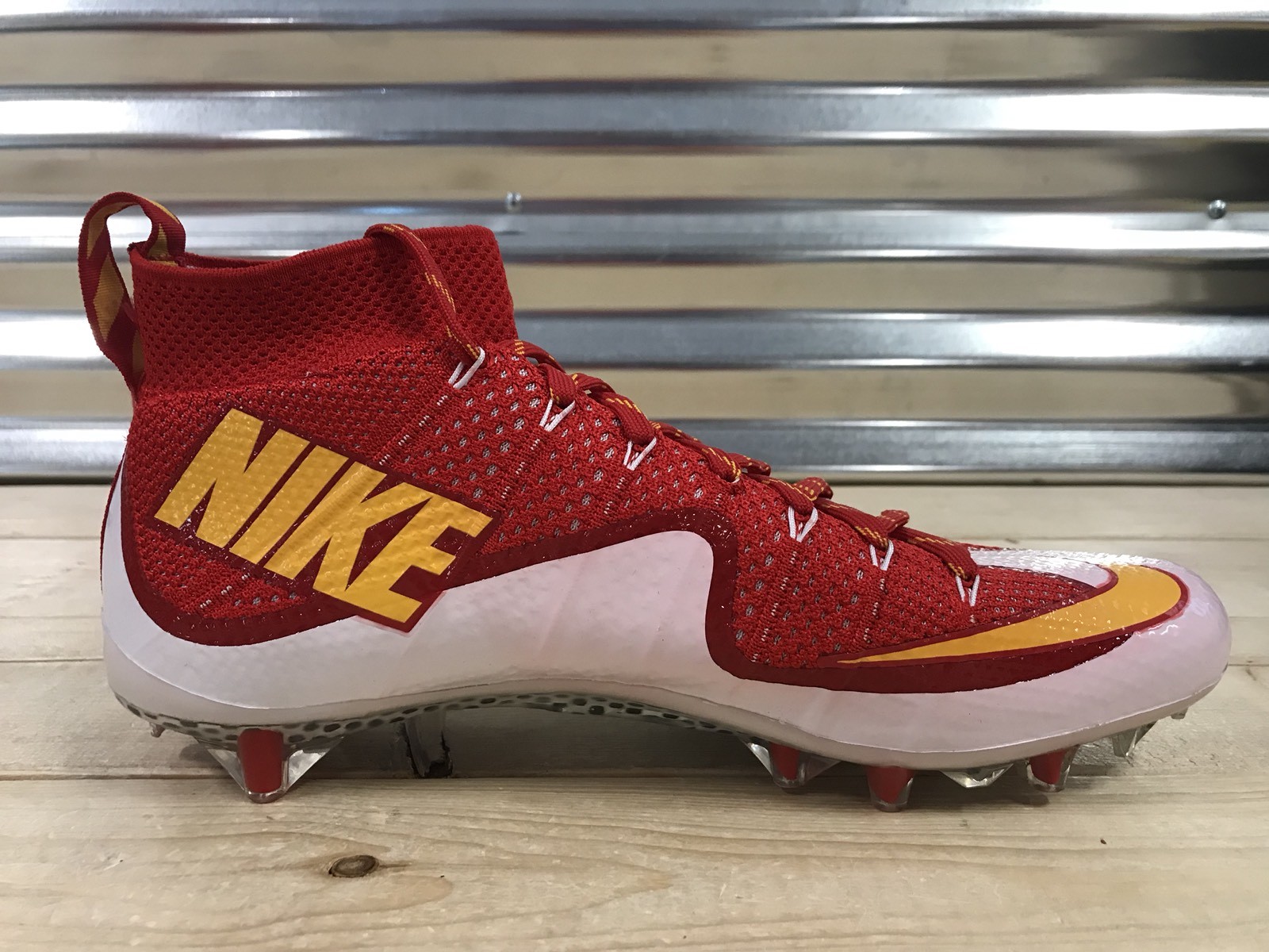 Nike Vapor Untouchable Football Cleats Red Gold White Chiefs SZ ( 707455-616 ) | eBay