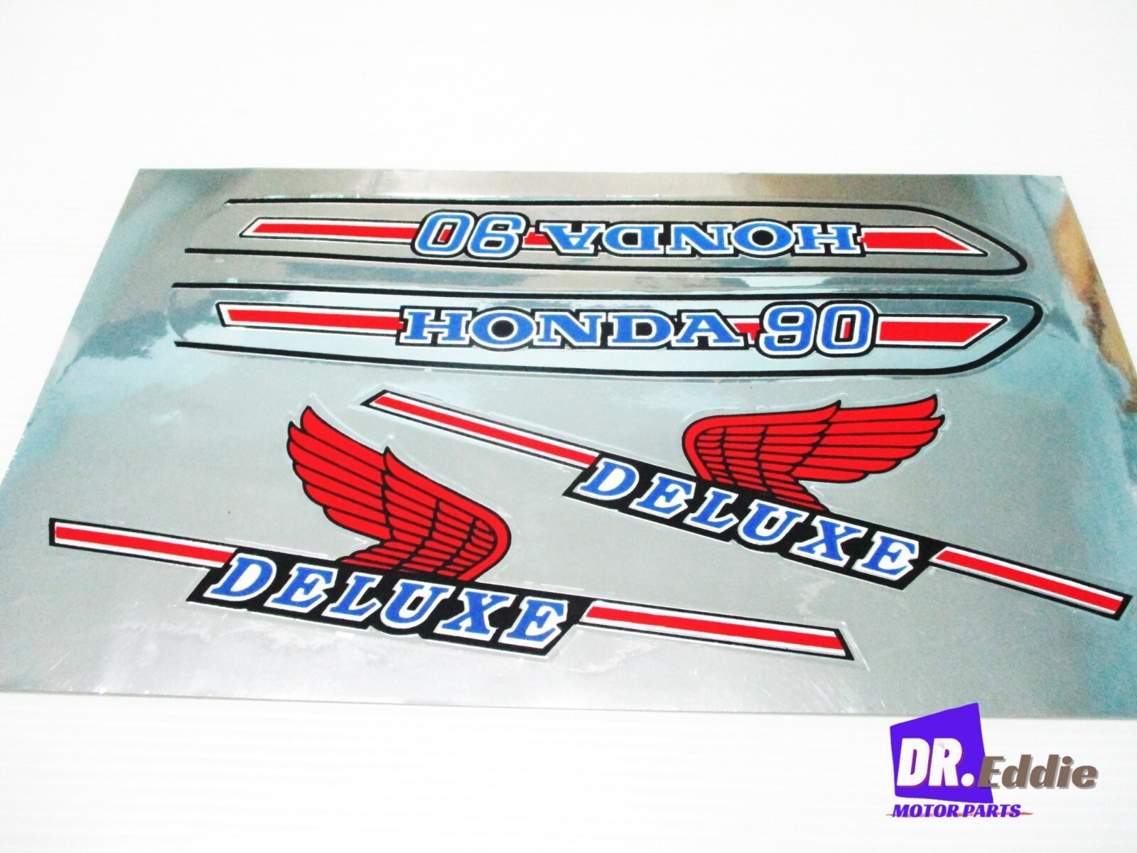 GENE@tステッカー Fit HONDA C90 SUPER DELUXE STICKER RED / BLACK #BI2065# | eBay