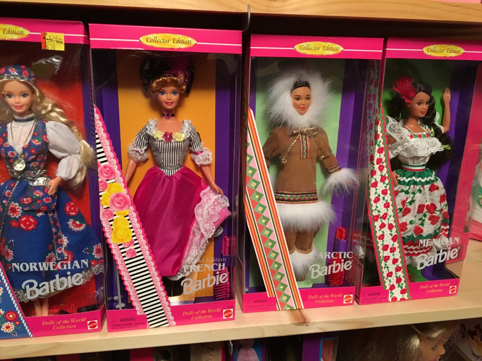 Barbie Dolls of the World lot of 9